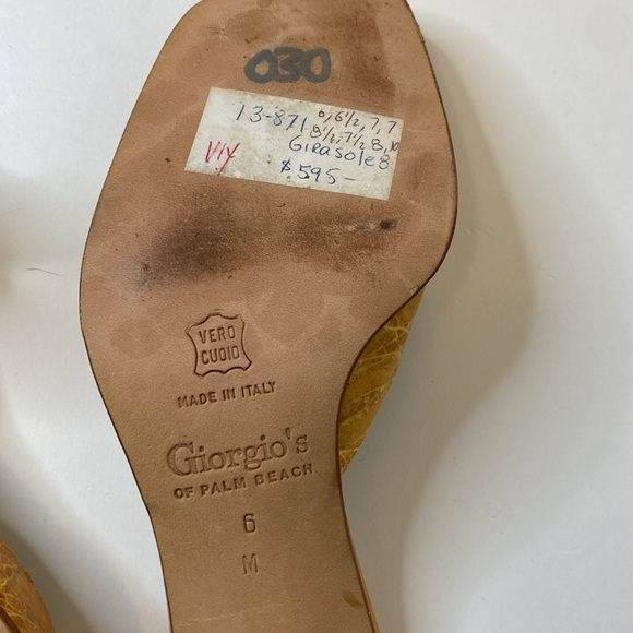 GIORGIO'S of PALM BEACH genuine alligator heels Women’s size 6 - Picture 5 of 10